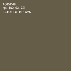 #665D48 - Tobacco Brown Color Image